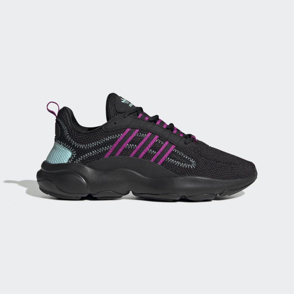 Adidas Women's Haiwee Originals Shoes Black/Pink/Light Turquoise Ireland EF4457